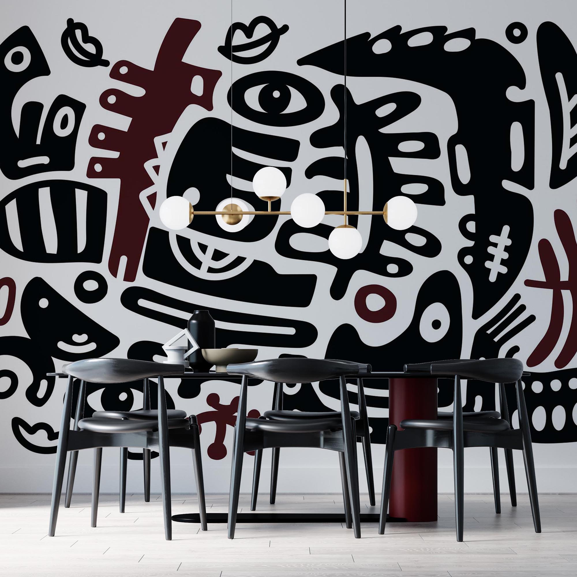 Schwarze und weiße Kunst