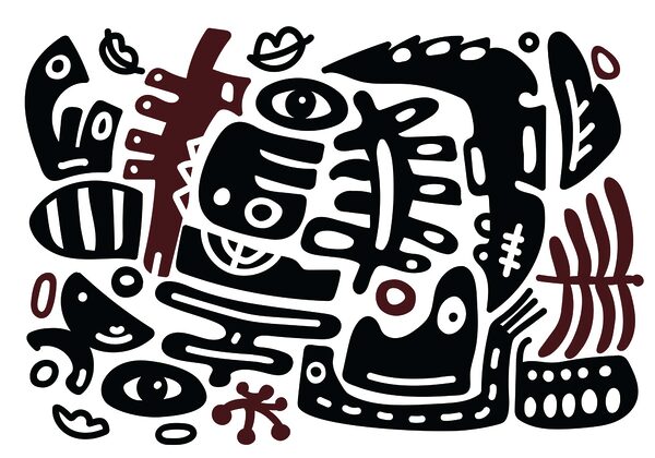 Schwarze und weiße Kunst Schwarze und weiße Kunst