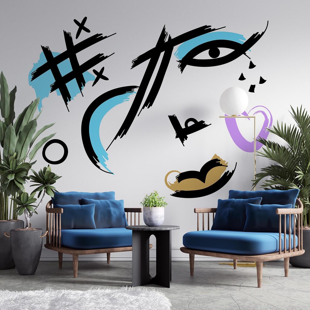 Künstlerischer Ausdruck in lebendigen Strichen