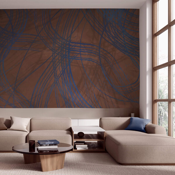 Brauner und blauer Hintergrund mit Linien Brauner und blauer Hintergrund mit Linien