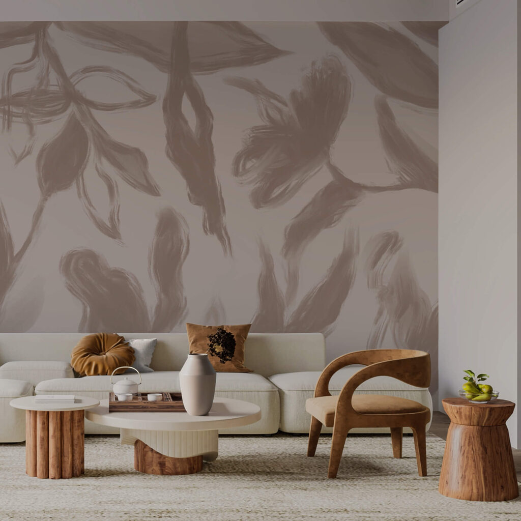 Elegante florale Muster in sanften Tönen