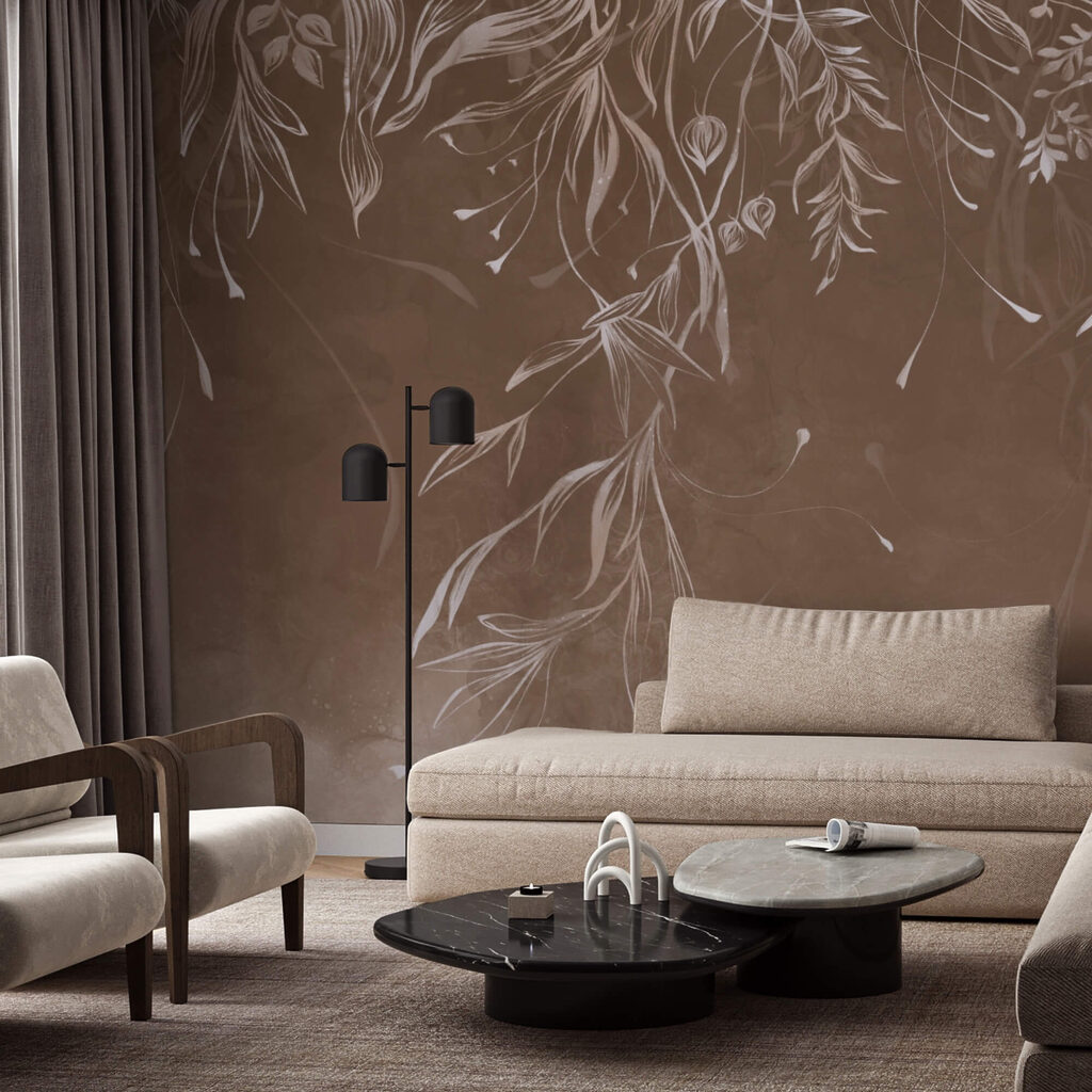 Zarte Muster in sanften Tönen