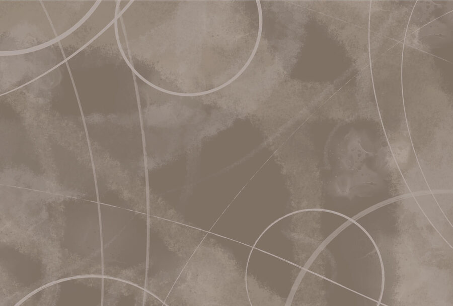 Brauner Hintergrund mit weißen Linien und Kreisen