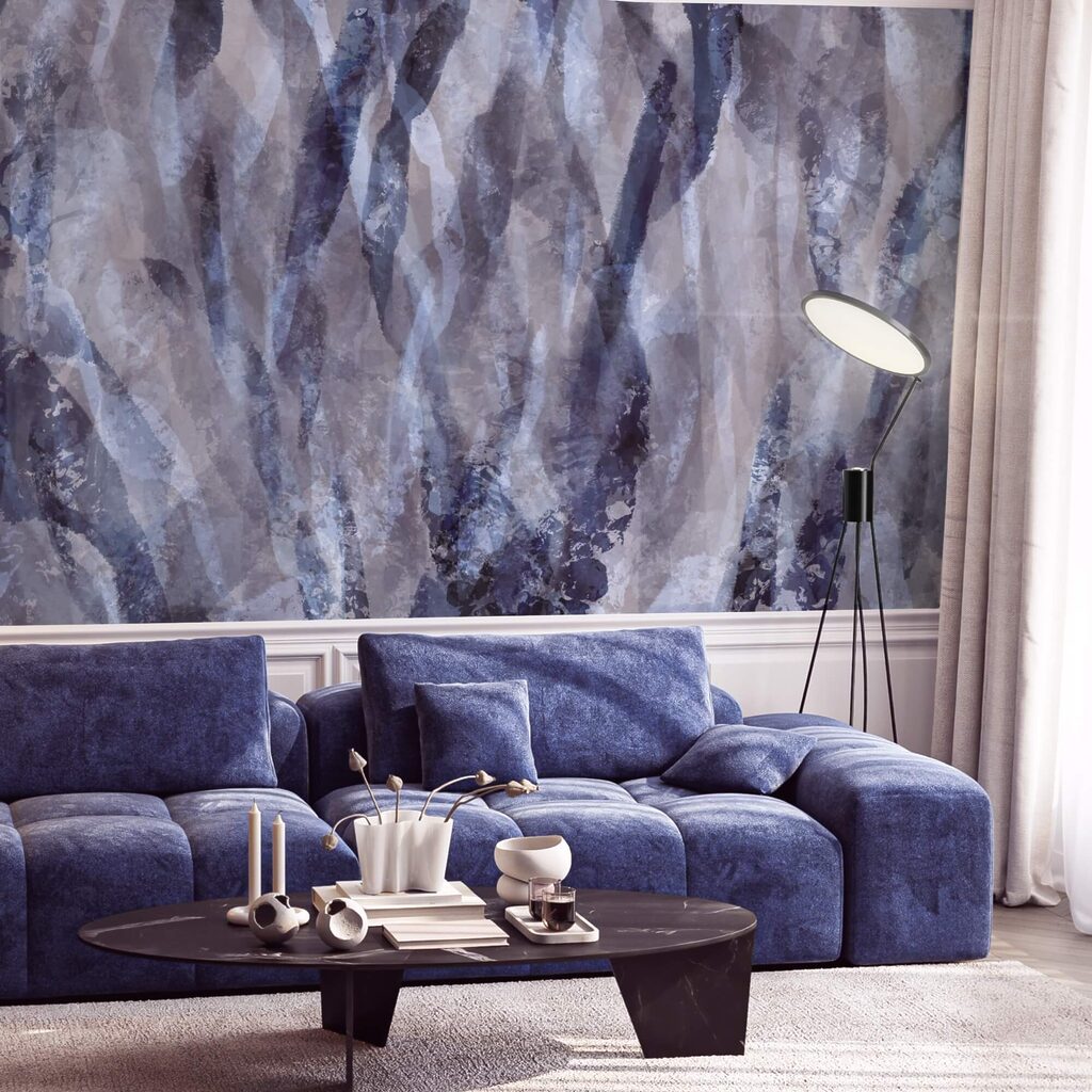 Wirbelnde Wellen aus sanften Farbtönen