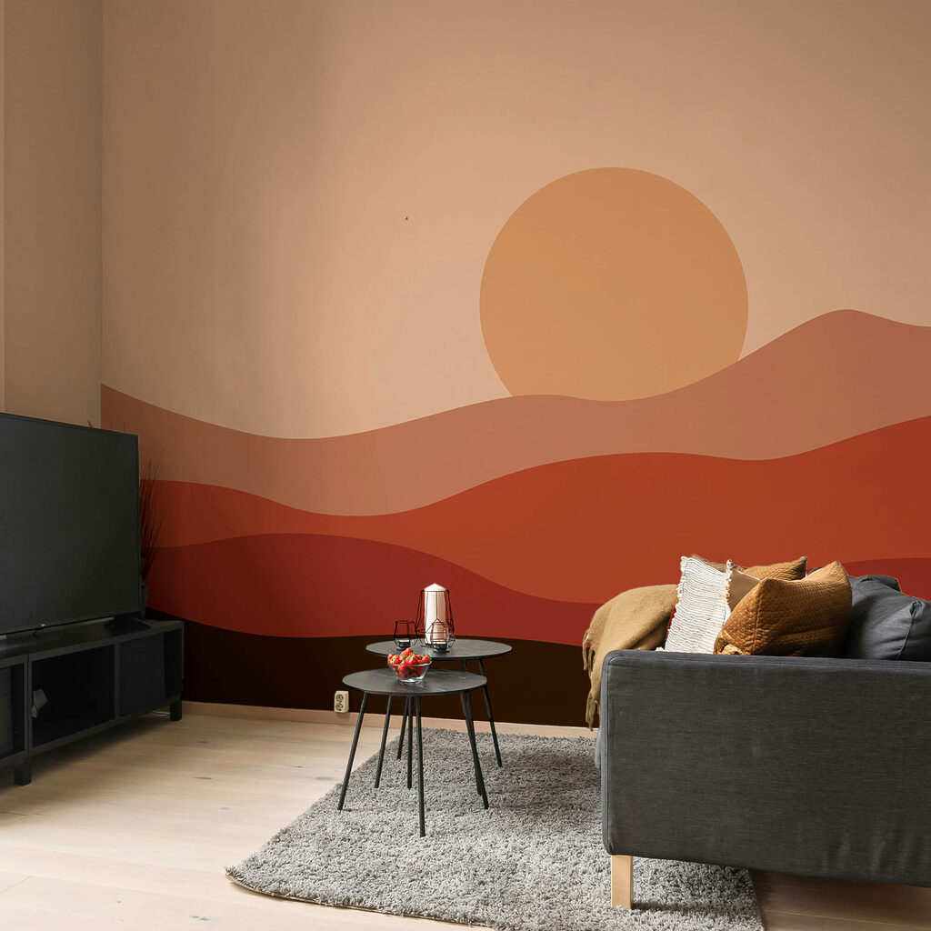 Sonnenuntergang über einer Wüste