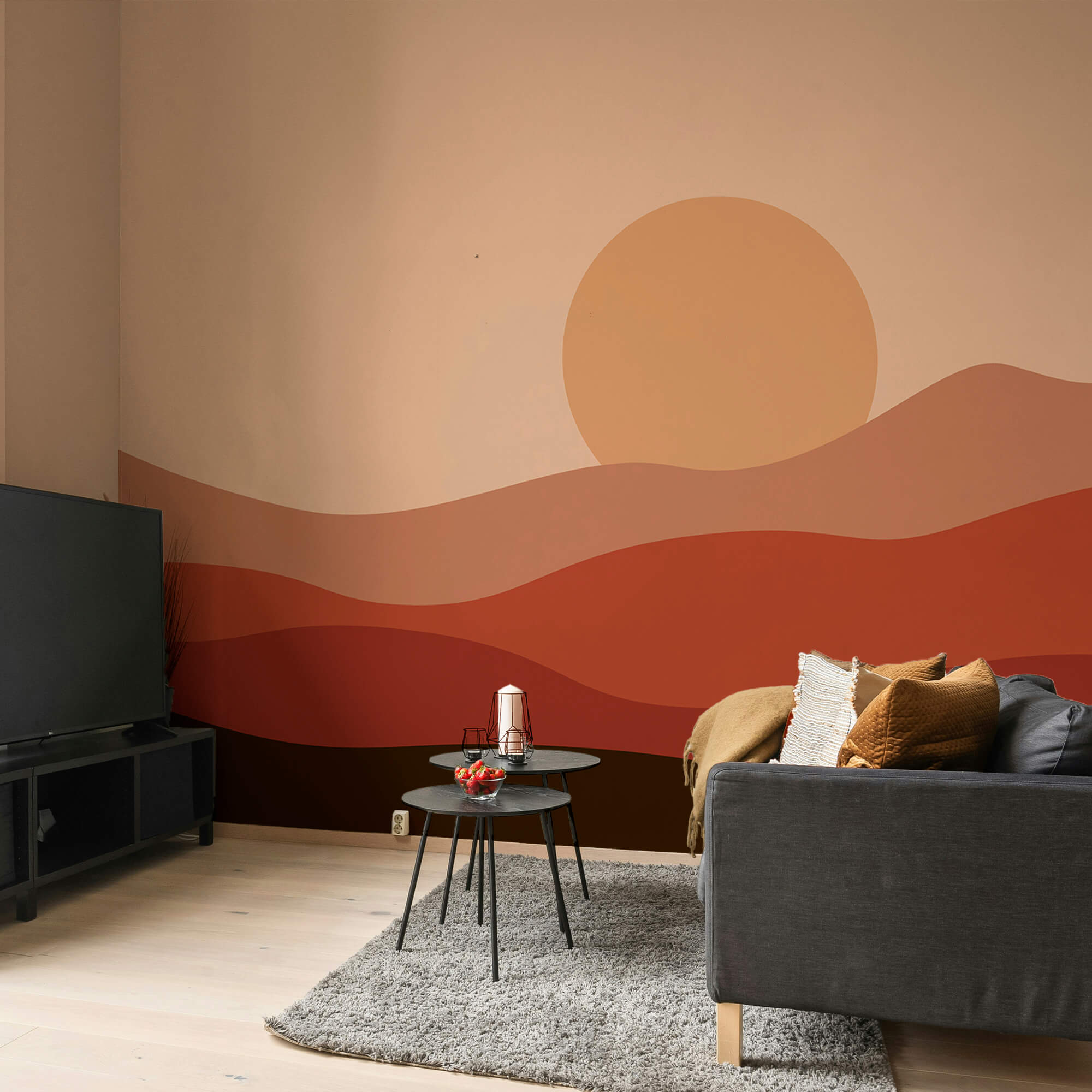 Sonnenuntergang über einer Wüste