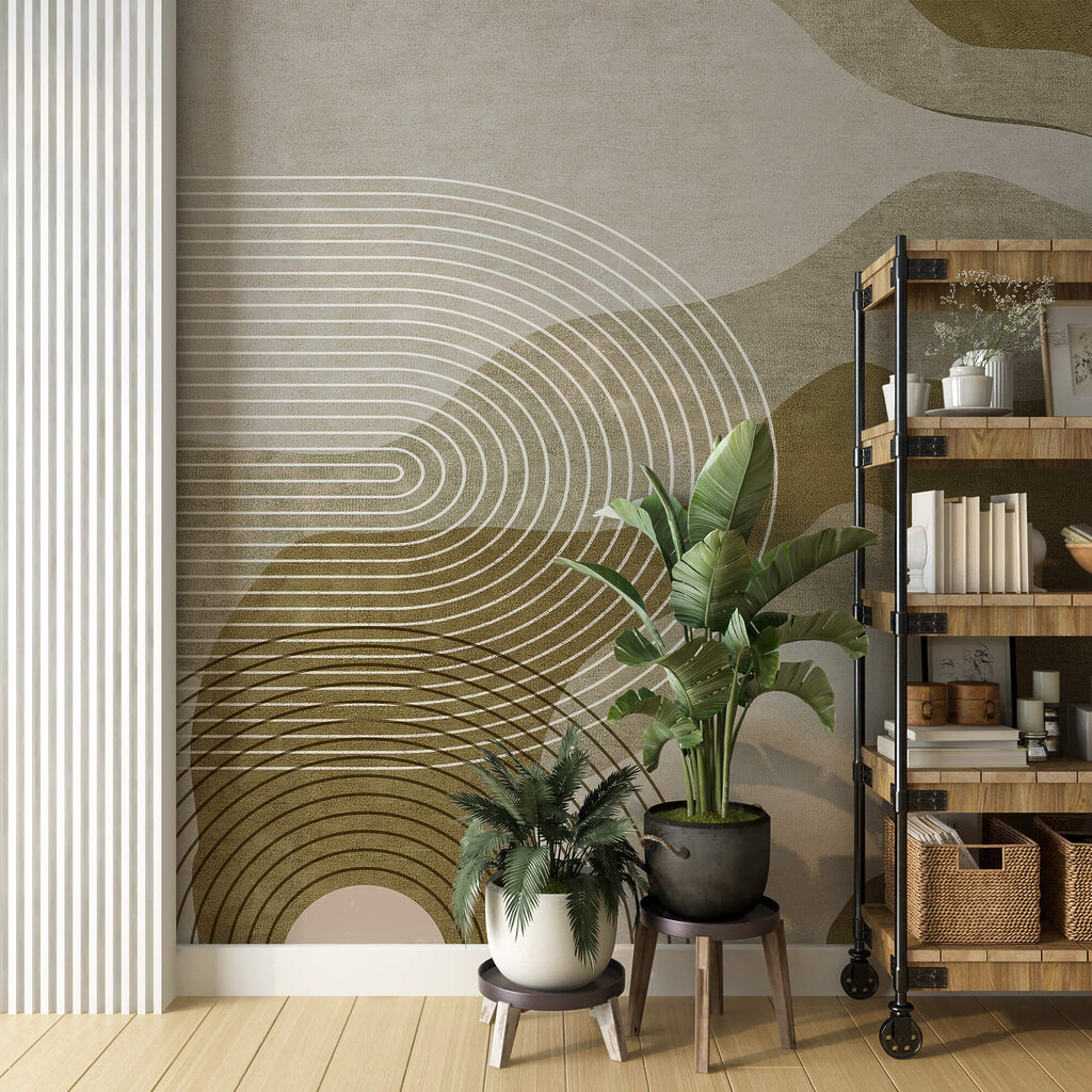 Abstrakte Kurven und Linien in Harmonie Abstrakte Kurven und Linien in Harmonie