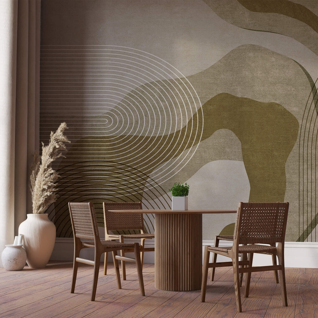 Abstrakte Kurven und Linien in Harmonie Abstrakte Kurven und Linien in Harmonie