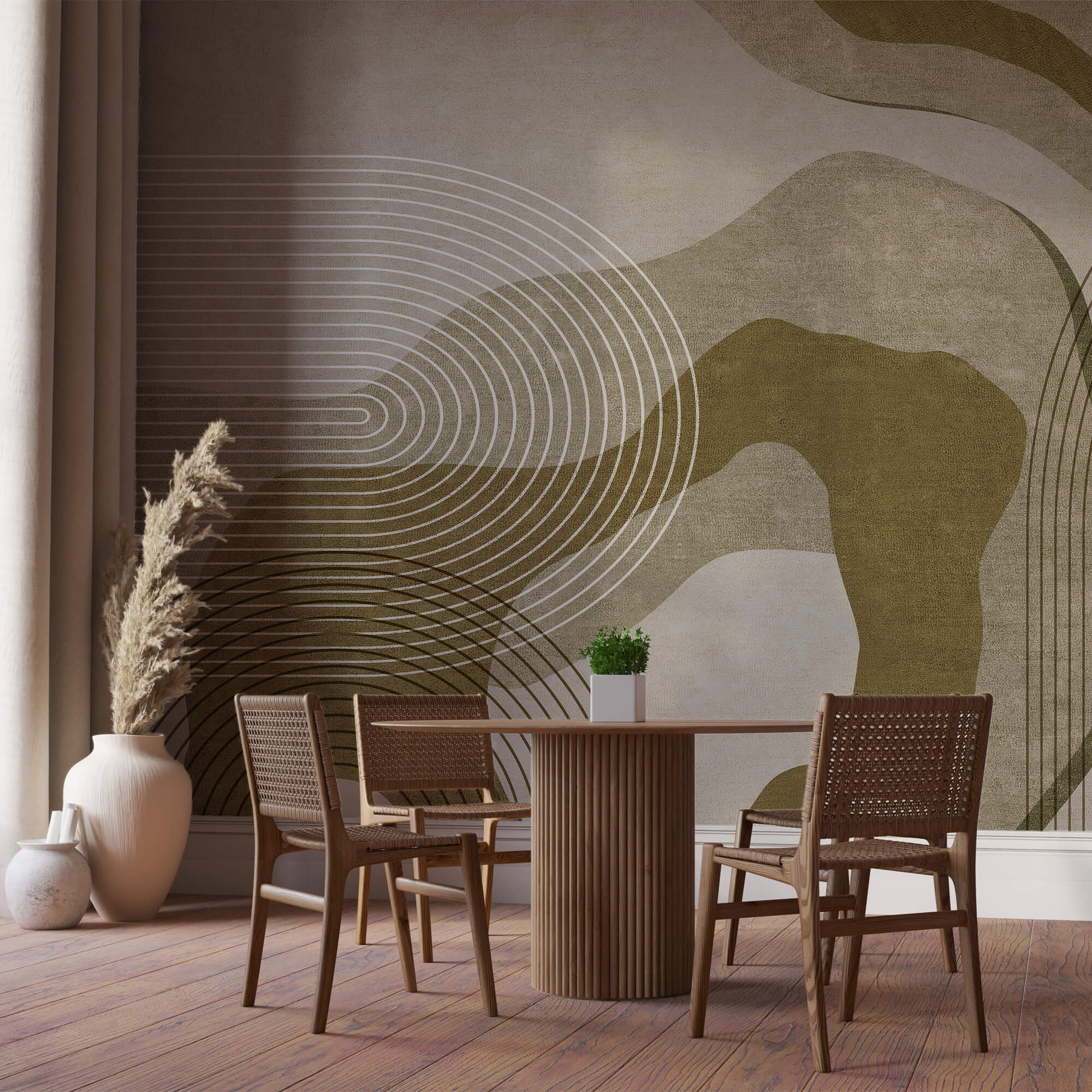 Abstrakte Kurven und Linien in Harmonie Abstrakte Kurven und Linien in Harmonie