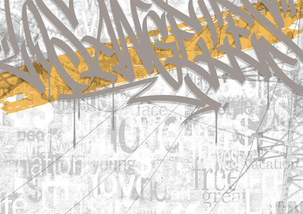 Graffiti an einer Wand Graffiti an einer Wand
