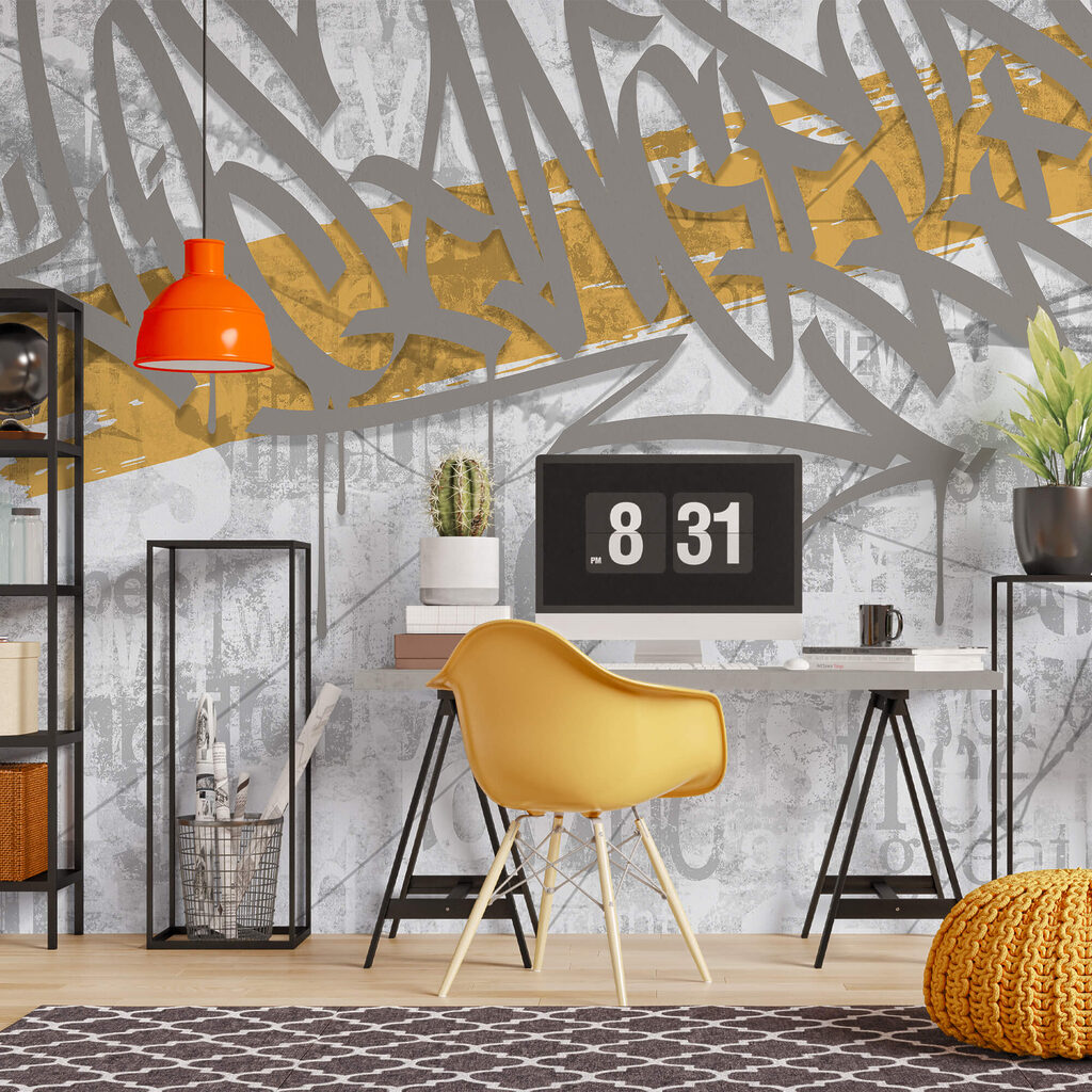 Graffiti an einer Wand Graffiti an einer Wand