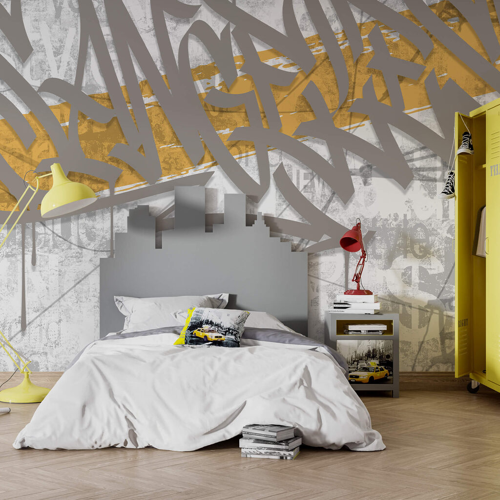 Graffiti an einer Wand Graffiti an einer Wand