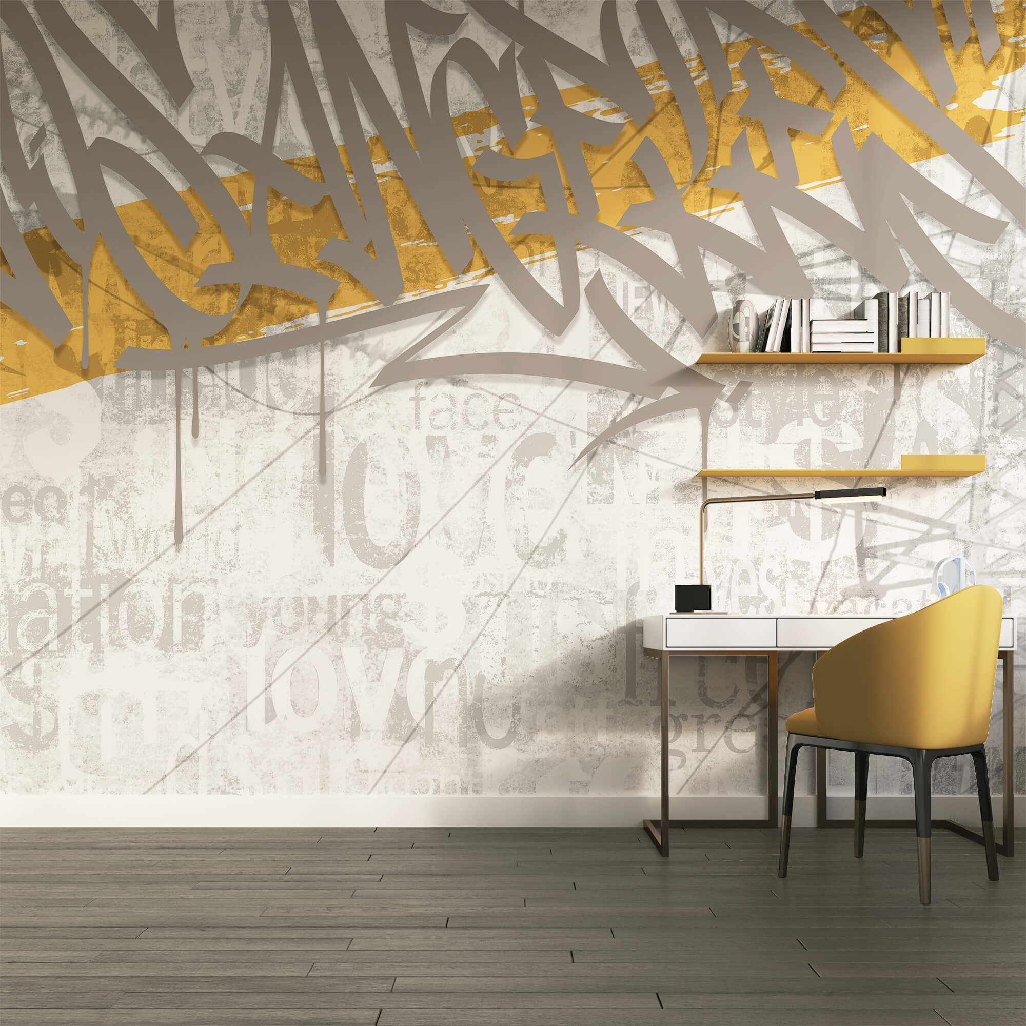 Graffiti an einer Wand Graffiti an einer Wand