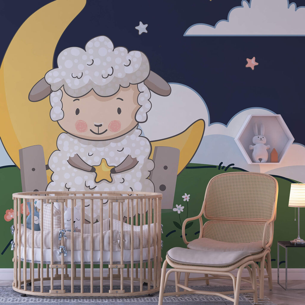 Karikatur eines Schafs mit einem Stern