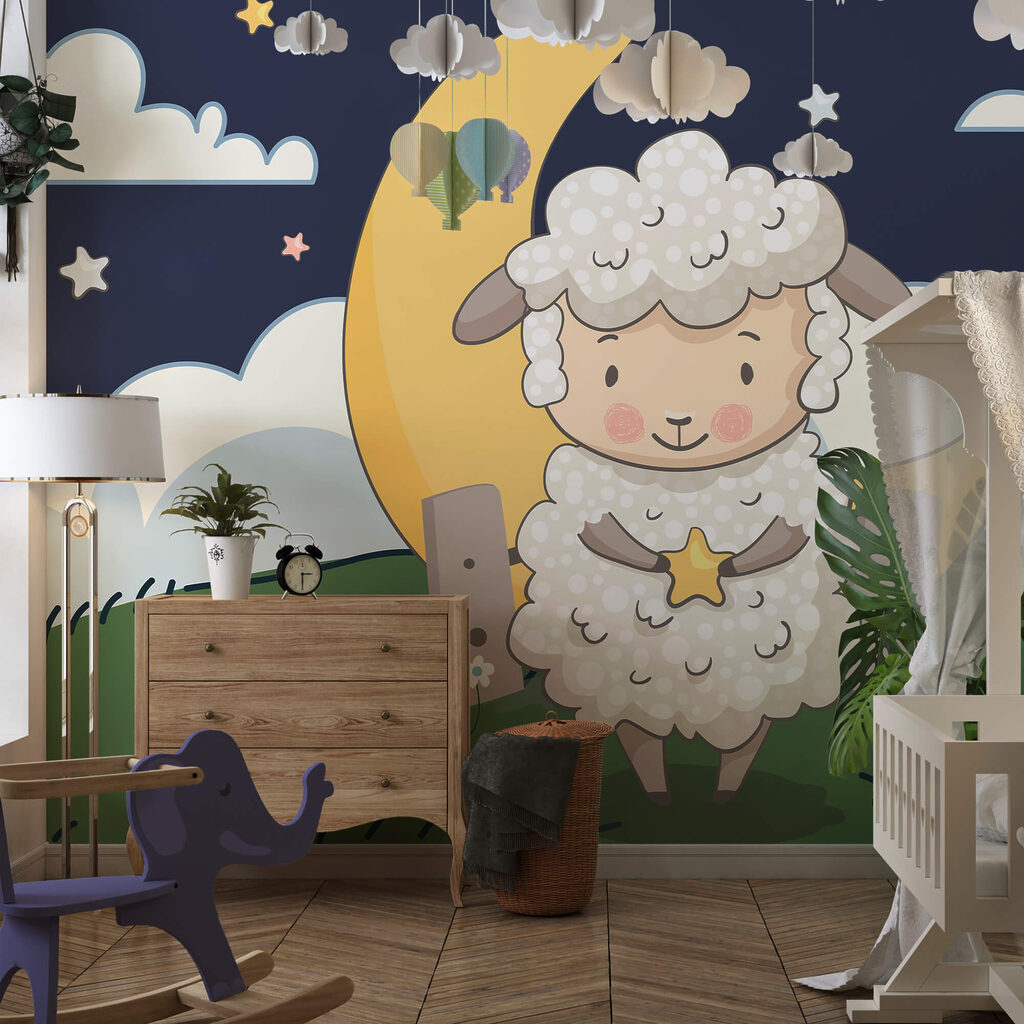 Karikatur eines Schafs mit einem Stern