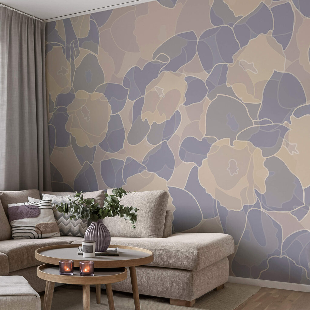 Muster aus Blumen und Blättern