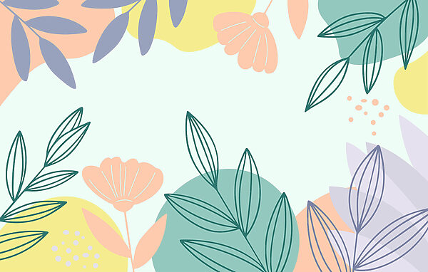 Buntes florales Muster mit Blättern Buntes florales Muster mit Blättern