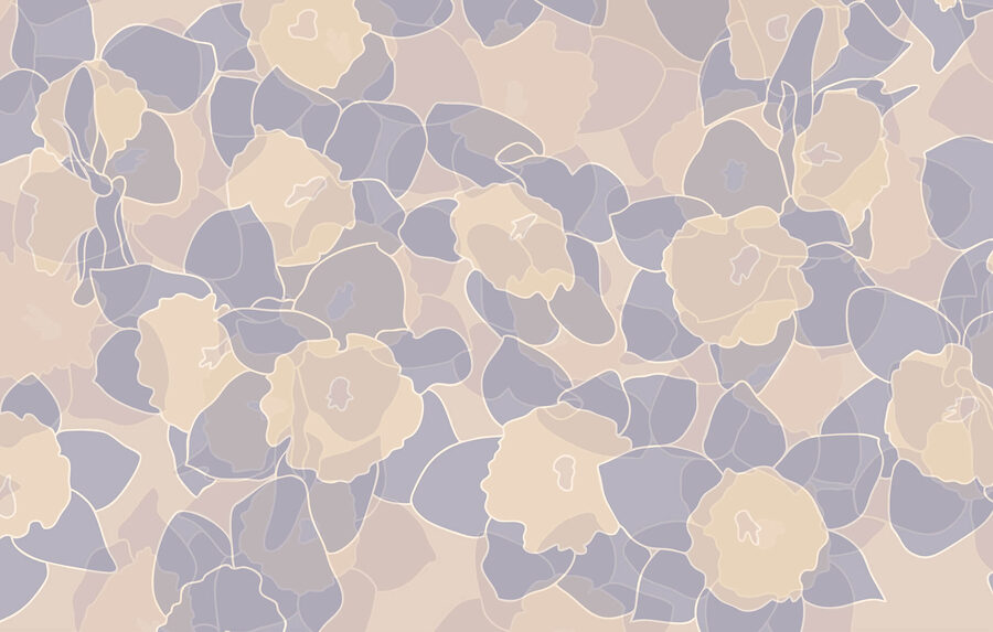 Muster aus Blumen und Blättern