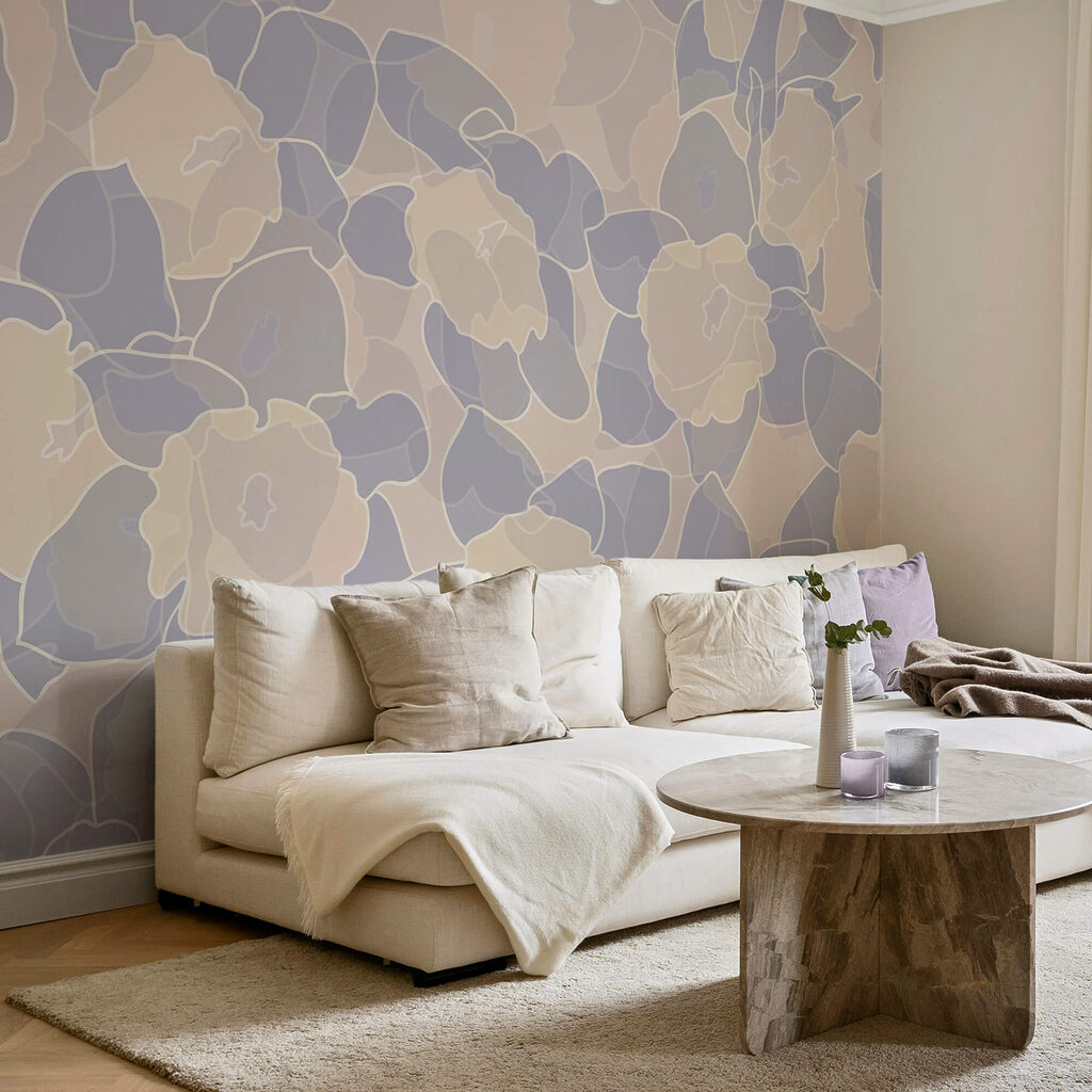 Muster aus Blumen und Blättern