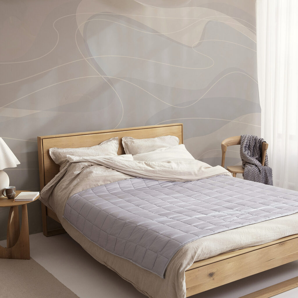 Weißer und grauer Hintergrund mit Linien