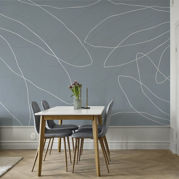 Blauer Hintergrund mit weißen Linien Blauer Hintergrund mit weißen Linien