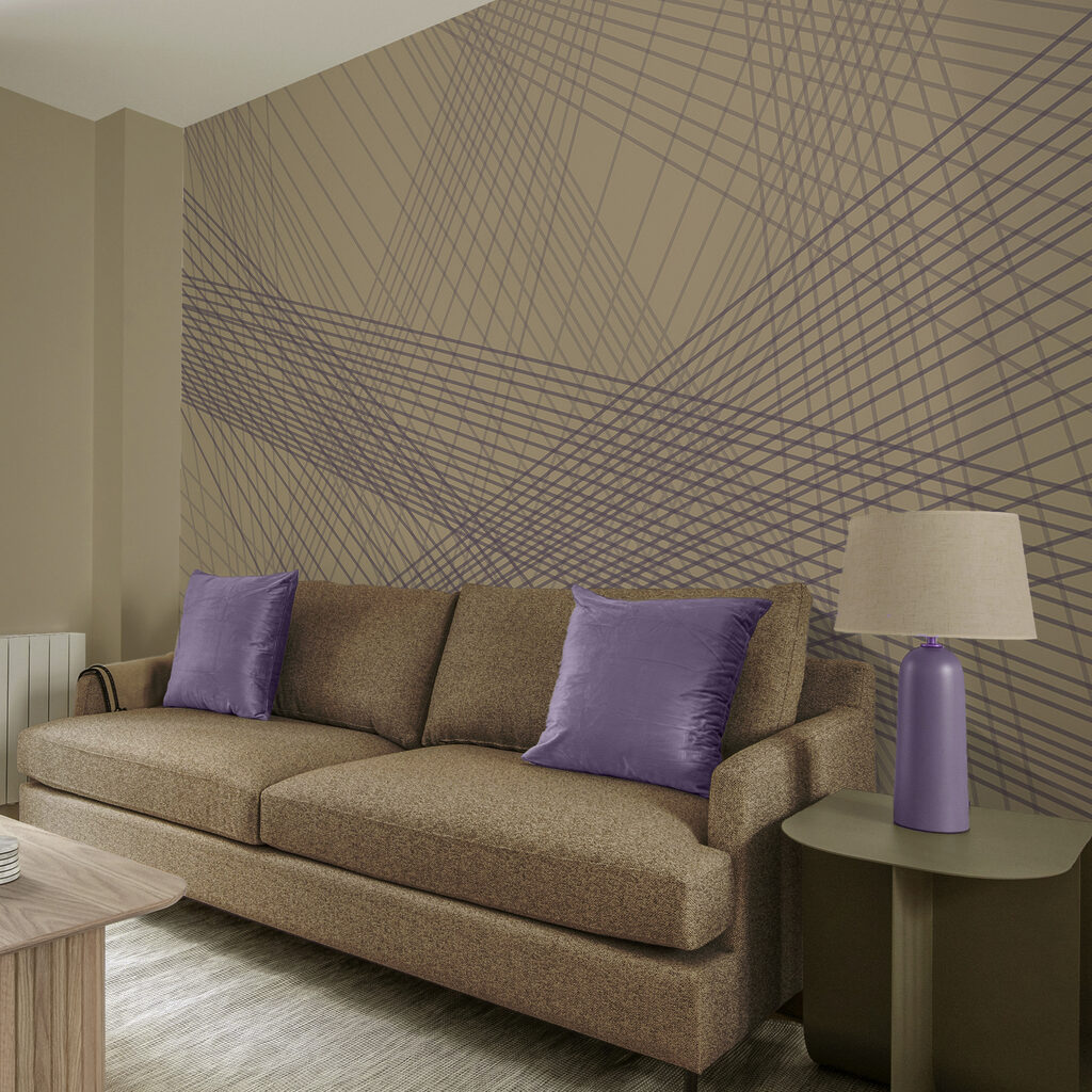 Abstrakte Linien in beruhigenden Farben