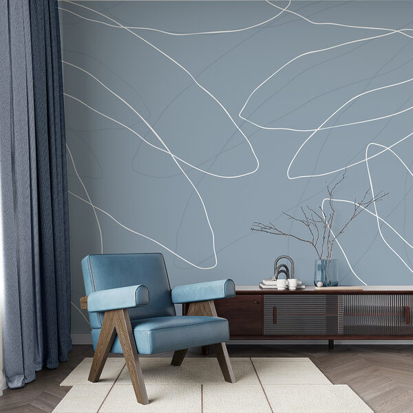Blauer Hintergrund mit weißen Linien Blauer Hintergrund mit weißen Linien