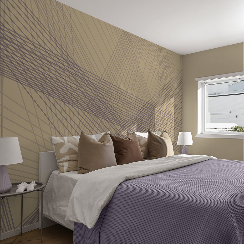 Abstrakte Linien in beruhigenden Farben