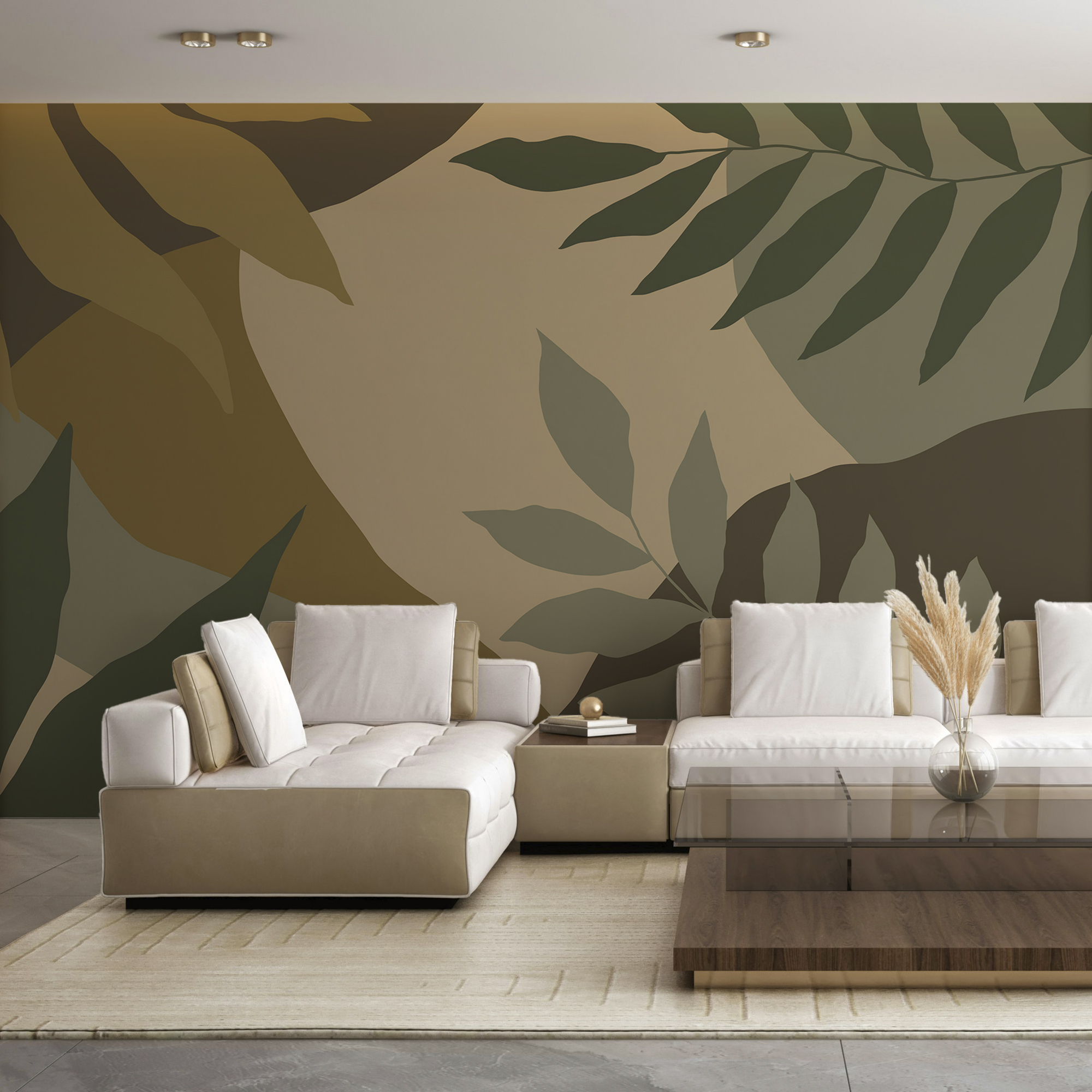 Getarntes Bild von Blättern