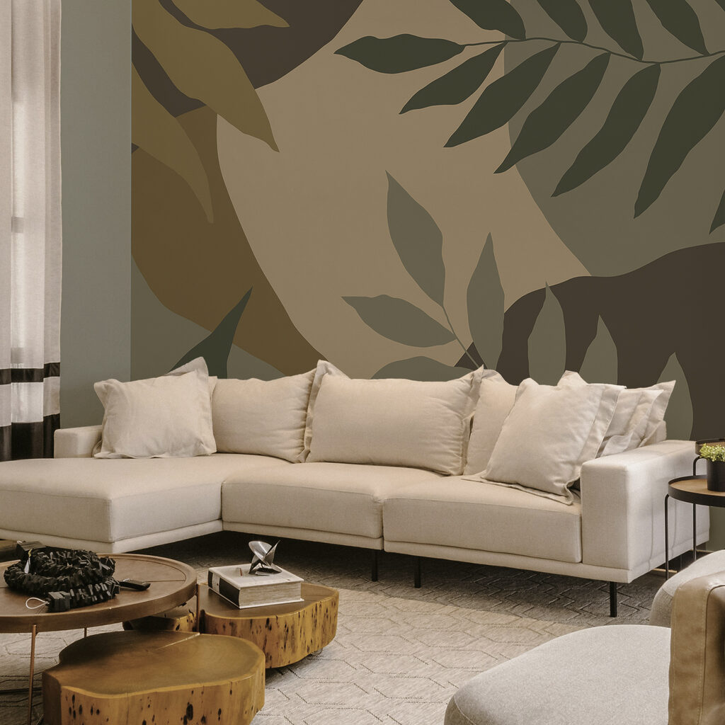 Getarntes Bild von Blättern