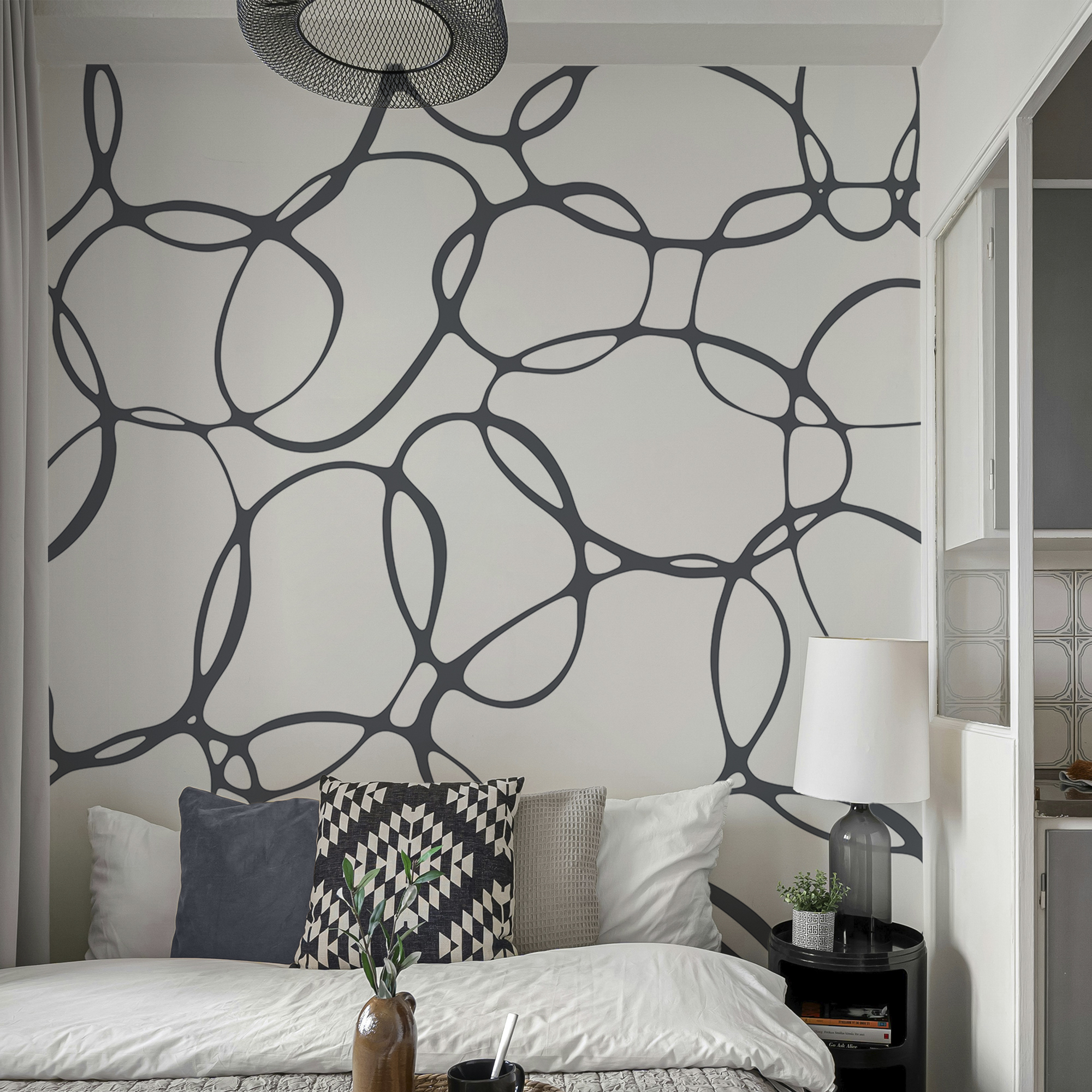 Schwarzes und weißes Muster