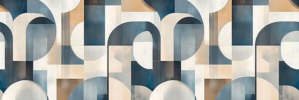 Buntes Kunstwerk mit geschwungenen Formen Buntes Kunstwerk mit geschwungenen Formen