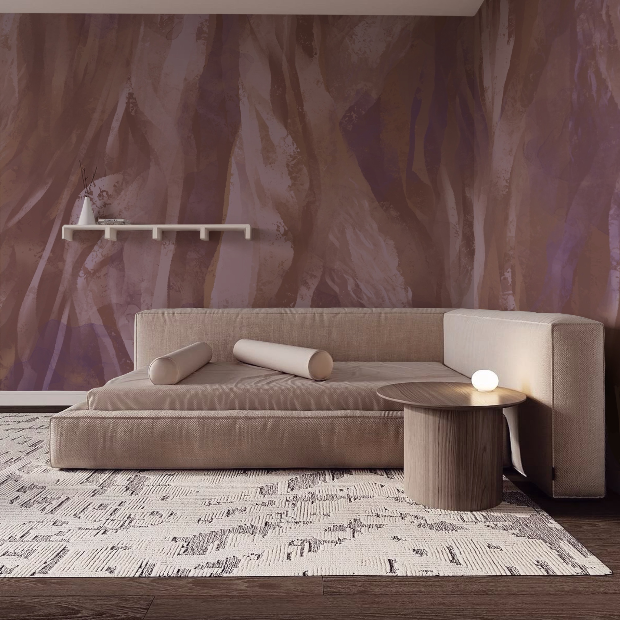 Fließende Farben in sanften Tönen Fließende Farben in sanften Tönen