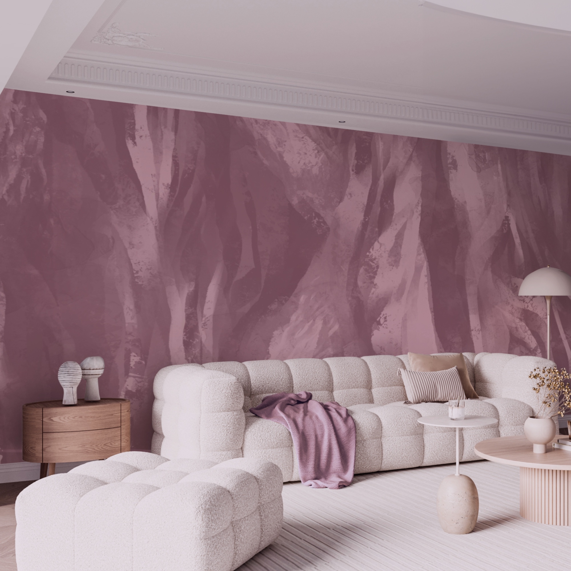 – Sanfte rosa Wellen mit kreativem Design – Sanfte rosa Wellen mit kreativem Design