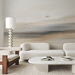 Fototapeten Gruppe von Vögeln fliegen in den Himmel