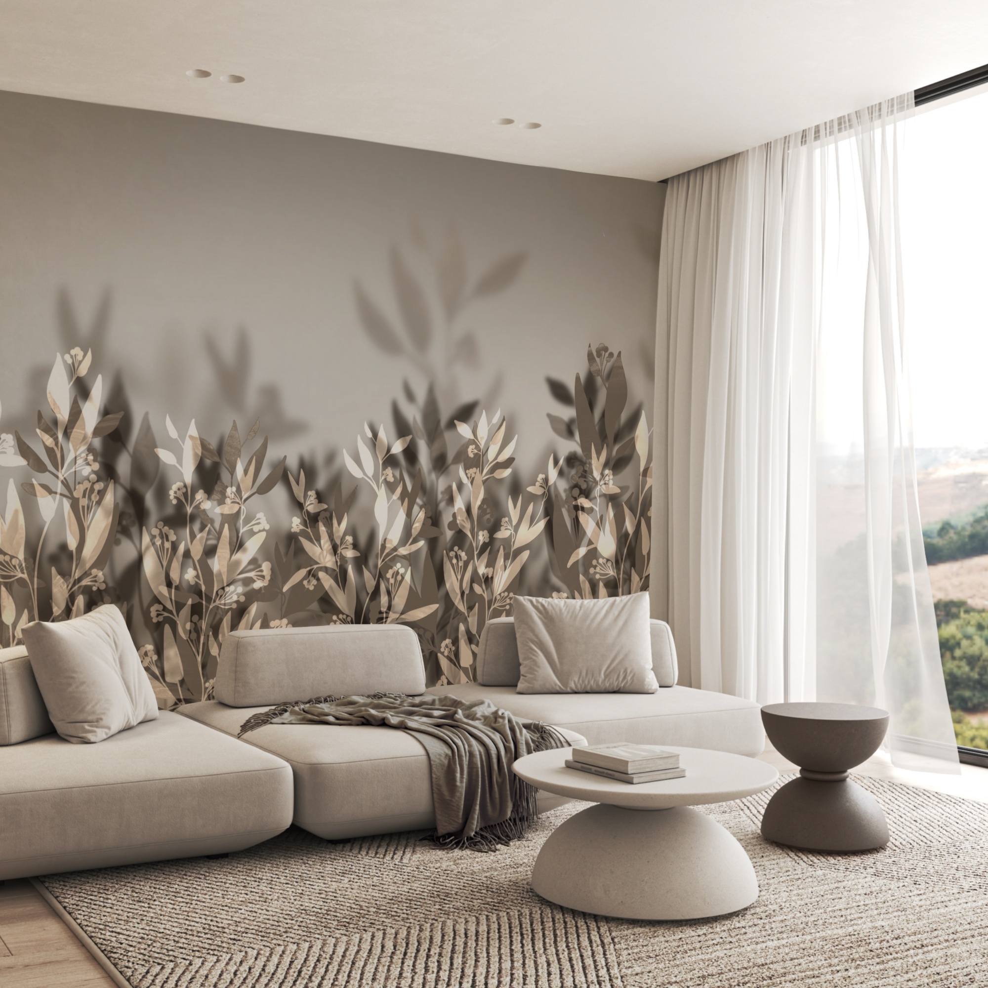 Sanfte Blätter in weichen Schatten Sanfte Blätter in weichen Schatten