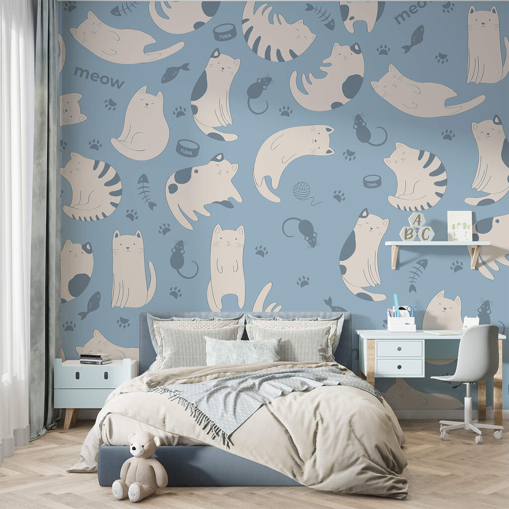 Muster von Katzen und Kätzchen