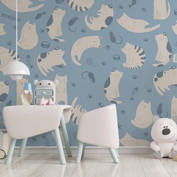 Muster von Katzen und Kätzchen