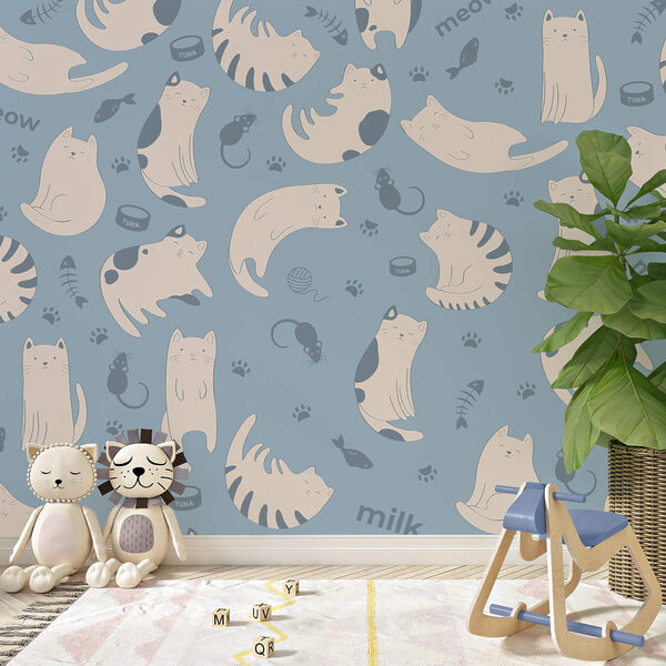 Muster von Katzen und Kätzchen