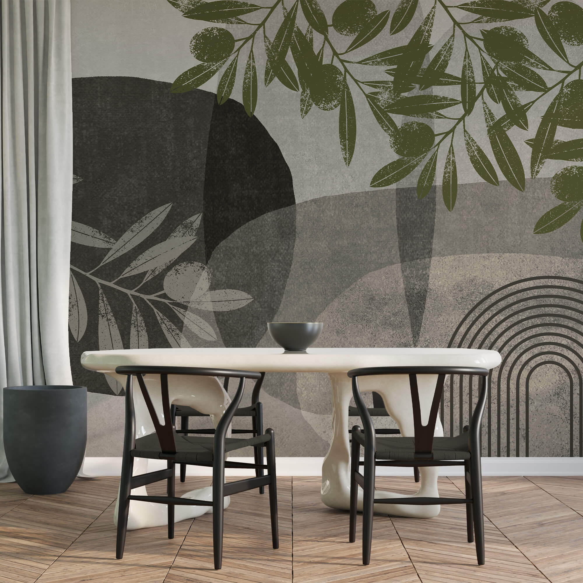 Natürliche Elemente in abstraktem Design