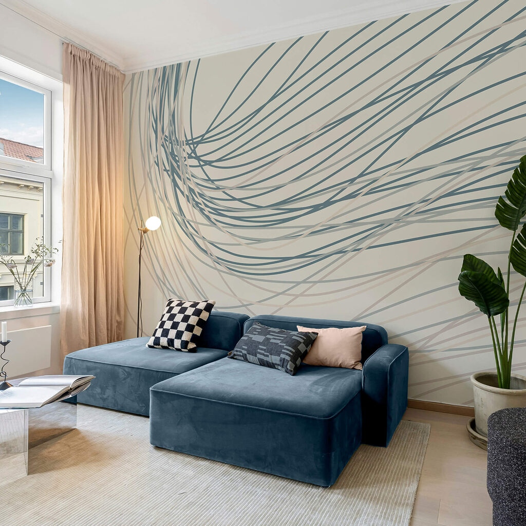 Fließende Linien erzeugen einen sanften Rhythmus