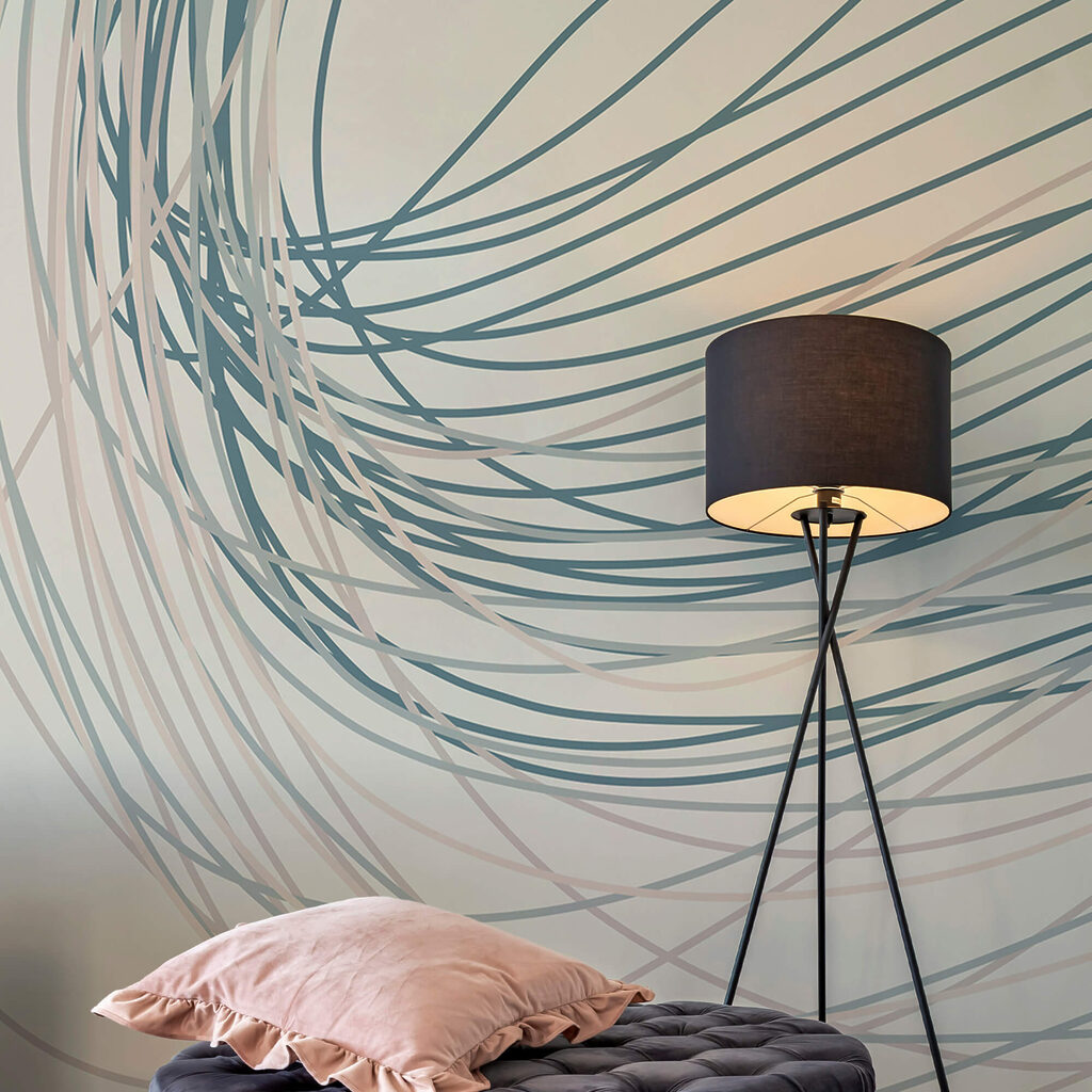 Fließende Linien erzeugen einen sanften Rhythmus