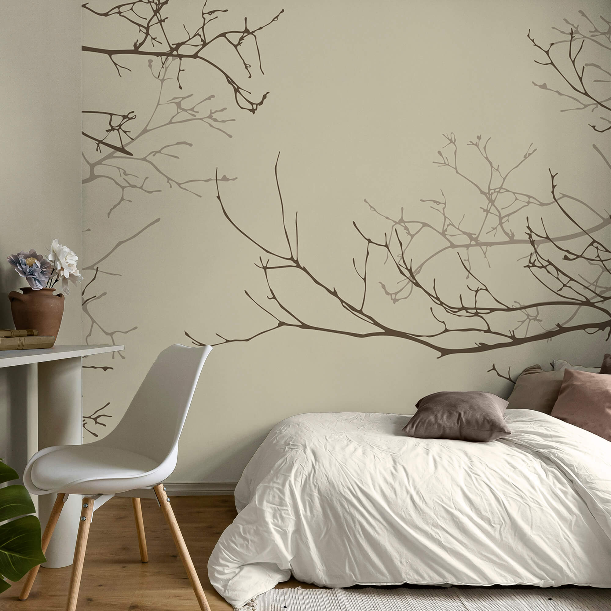 Gruppe von kahlen Ästen