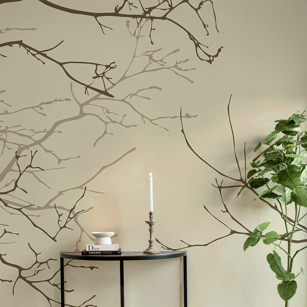 Gruppe von kahlen Ästen