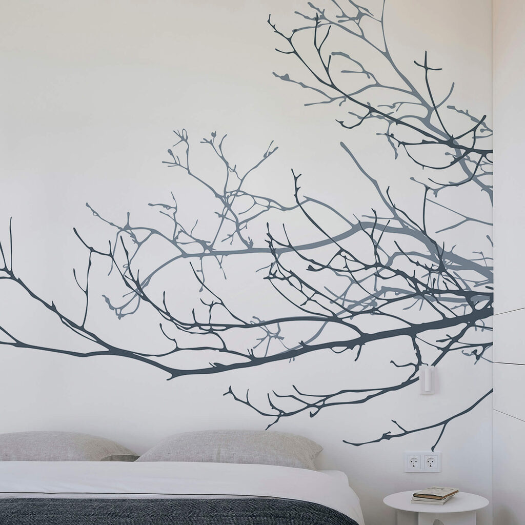 Gruppe von kahlen Ästen