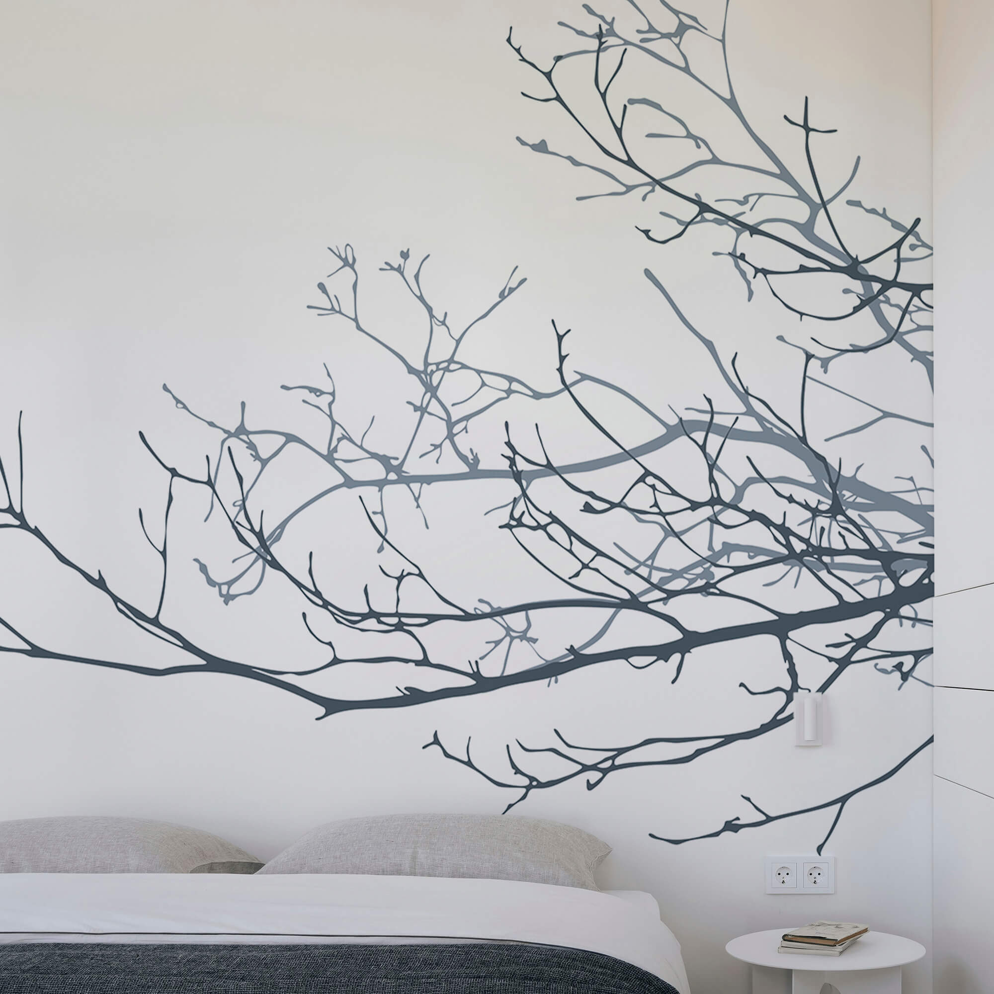 Gruppe von kahlen Ästen