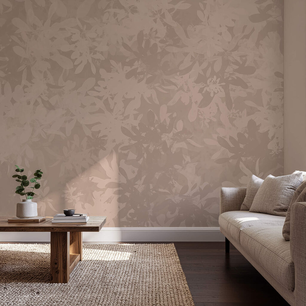 Zarte florale Muster in gedeckten Tönen