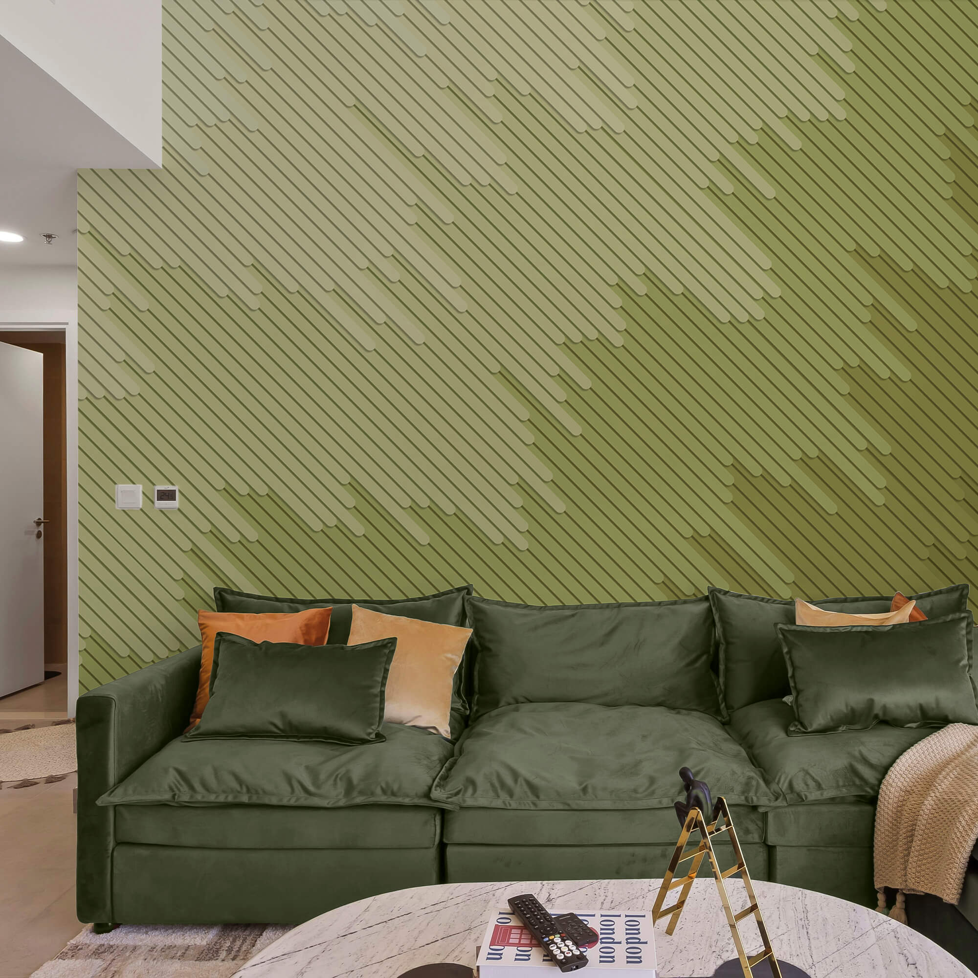 Zarte Farbtöne und sanfte Linien verflechten sich