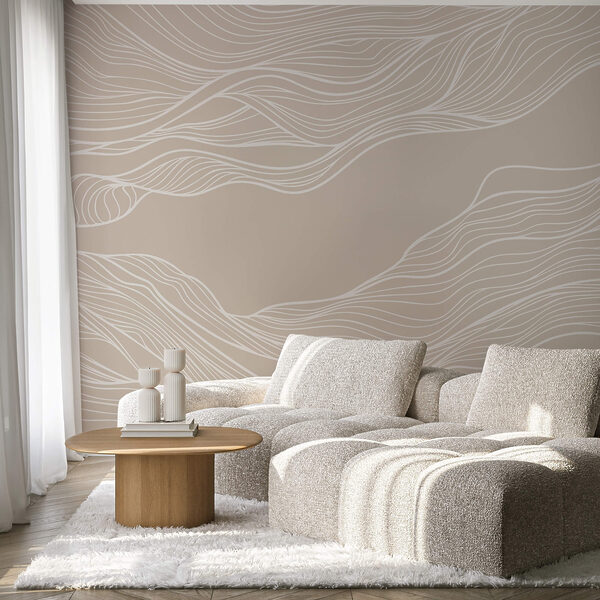 Fototapeten Fototapeten Weiße Linien auf braunem Hintergrund (Artikelnummer: t00195)