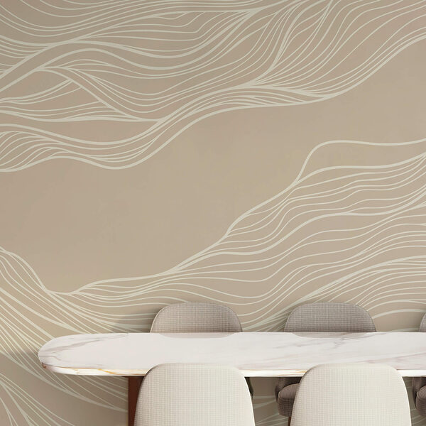 Weiße Linien auf braunem Hintergrund